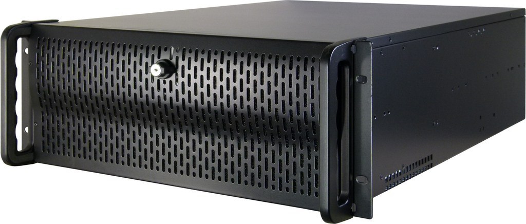 Inter-Tech IPC 4U-4129L Case Server 4U in Acciaio con Ventole Frontali da 120 mm, Compatibile ATX/EATX/Micro-ATX, Profondità 695 mm