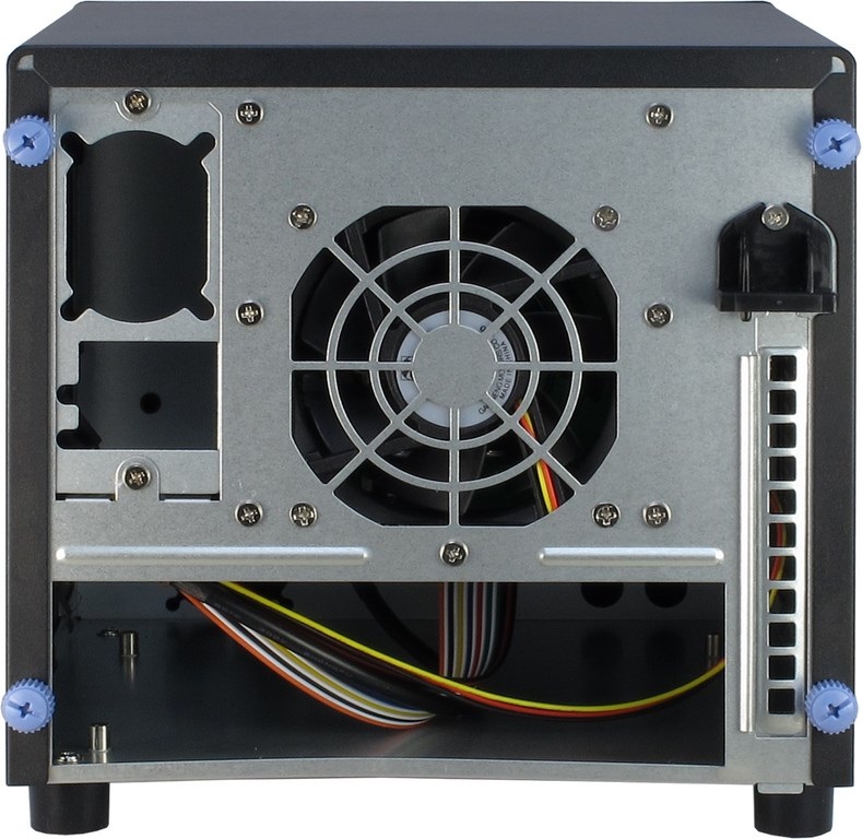 Inter-Tech SC-4100 Supporto Server Mini ITX in Acciaio Nero con USB 3.0 e Ventole da 40 mm
