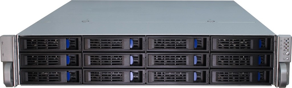 Inter-Tech IPC 2U-2412 Supporto Server in Metallo Nero e Argento - Compatibile con ATX, EATX, EEB, Mini-ATX, uATX