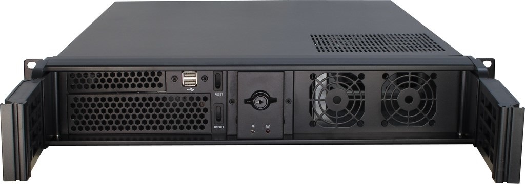 Inter-Tech IPC 2U-2098-SL Supporto Server in Acciaio 2U con Ventole da 80mm