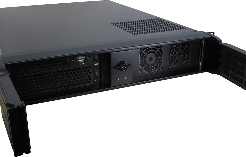 Inter-Tech IPC 2U-2098-SL Supporto Server in Acciaio 2U con Ventole da 80mm