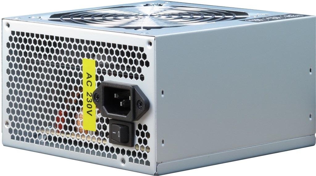Inter-Tech SL-500 Plus Alimentatore per Computer 500 W 20 4 pin ATX Argento con Ventilatore da 12 cm