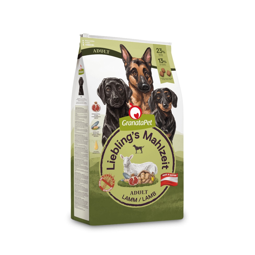 GranataPet Cibo Secco per Cani Adulto Agnello 10 kg - Senza Cereali e Zucchero, Alimento Completo con Antiossidanti