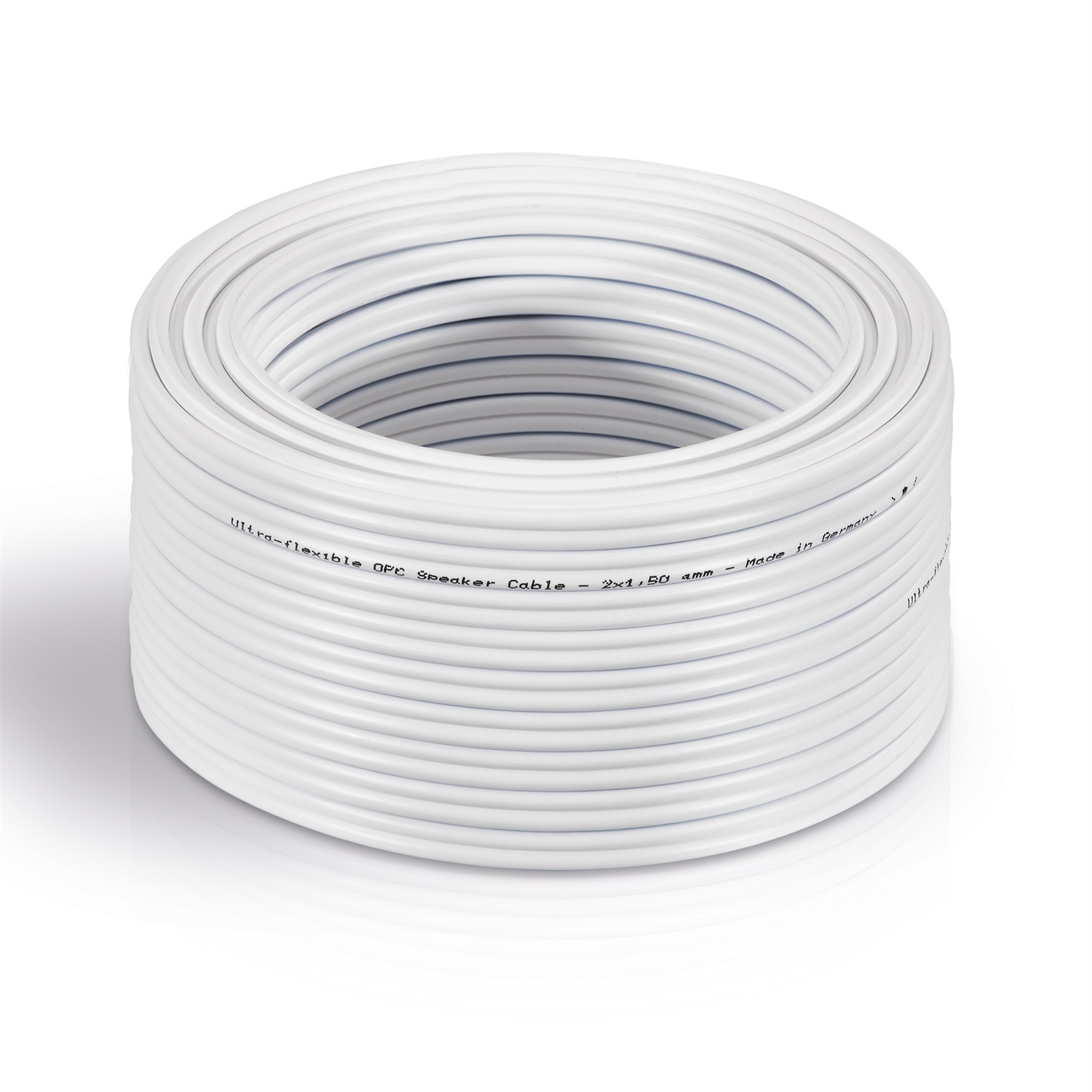 PureLink Cavo per Diffusori HiFi 25 m Bianco 2 x 1,5 mm² Rame Privo di Ossigeno 99,99% OFC