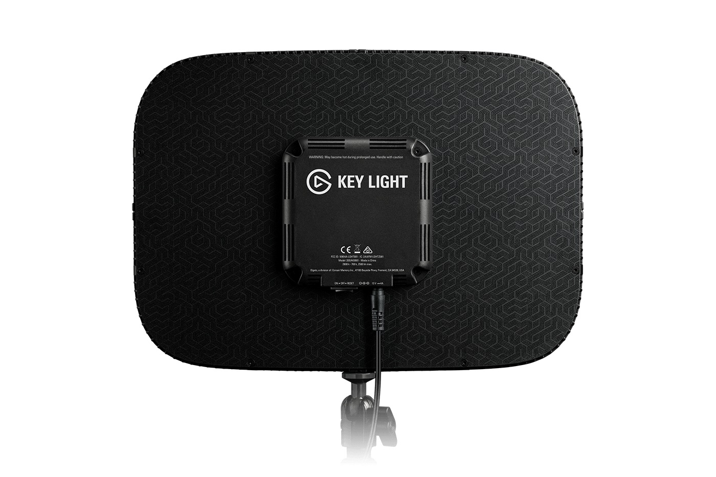 Elgato Key Light - Pannello LED Professionale da Studio con 2800 Lumen, 45 W, Regolazione Temperatura 2900-7000 K, Morsetto da Tavolo, Nero