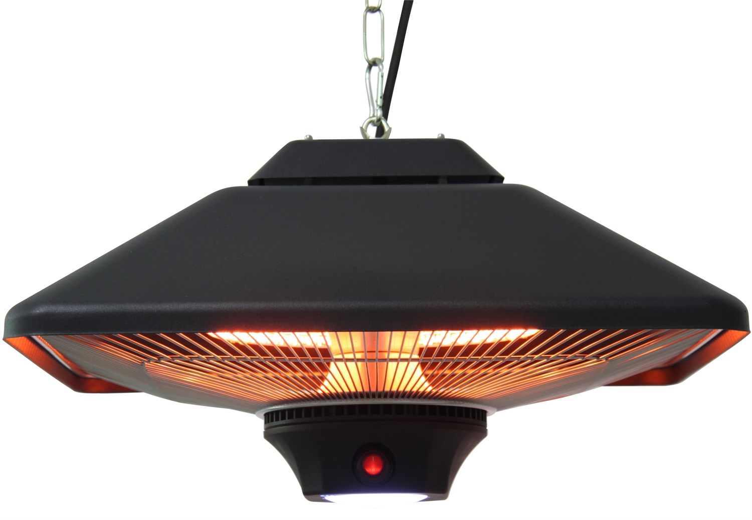 WDH Riscaldatore Radiante a Soffitto WDH-200LS con Lampada LED per Uso Esterno