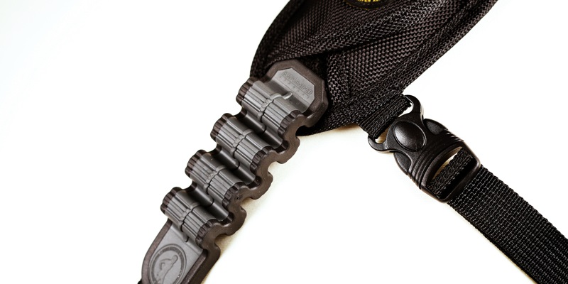 Sun-Sniper Tracolla Rotaball-Pro per Fotocamere Reflex - Nero, Connettore a Sfera, Shock-Absorber, Filo Anti-taglio