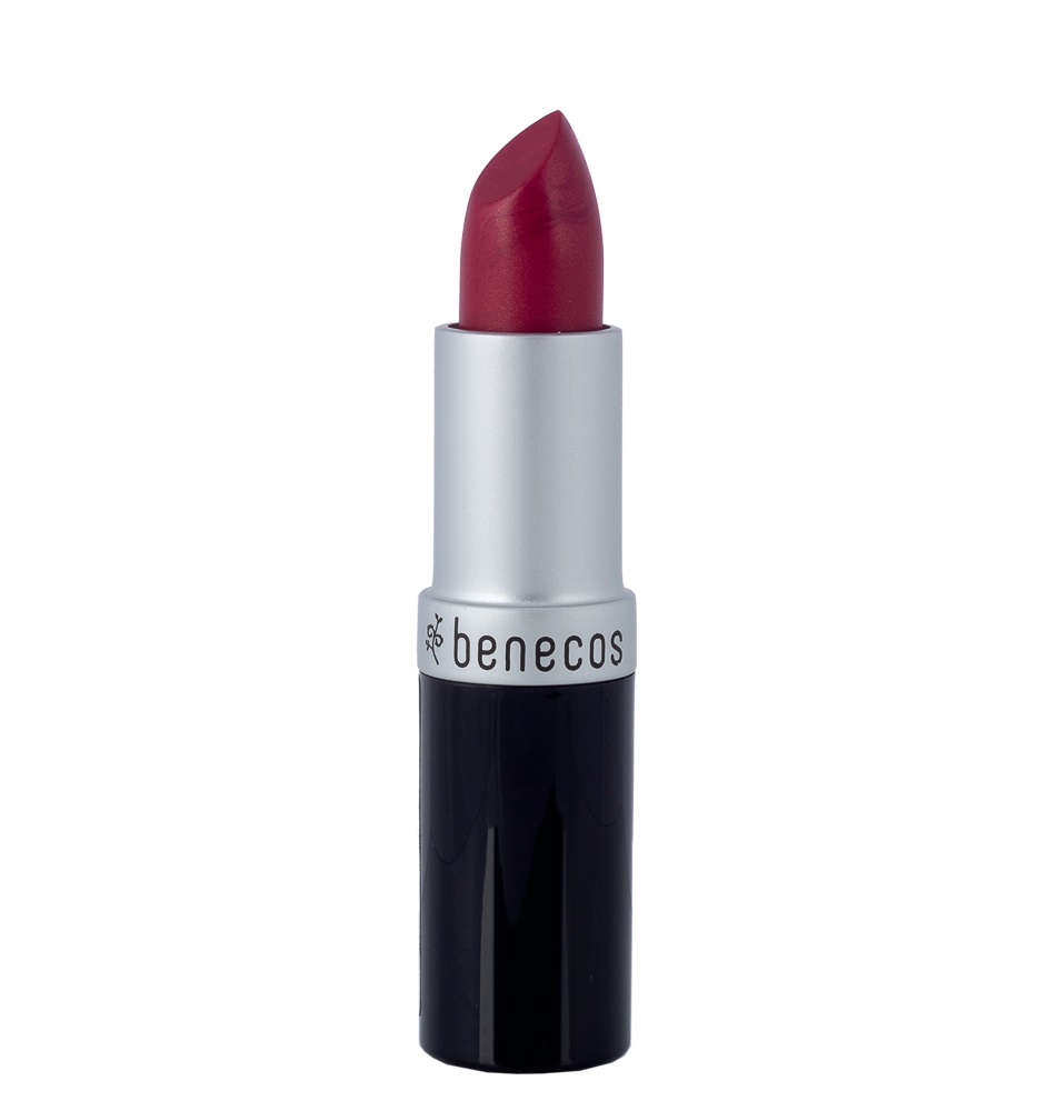 Benecos Rossetto Rosso Ciliegia Satinato 4,5 g - Texture Cremosa e Nutriente