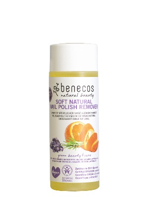 Benecos Solvente per Smalto Unghie Delicato 125 ml - Senza Acetone, Vegan, con Olio di Buccia d'Arancia e Lavanda