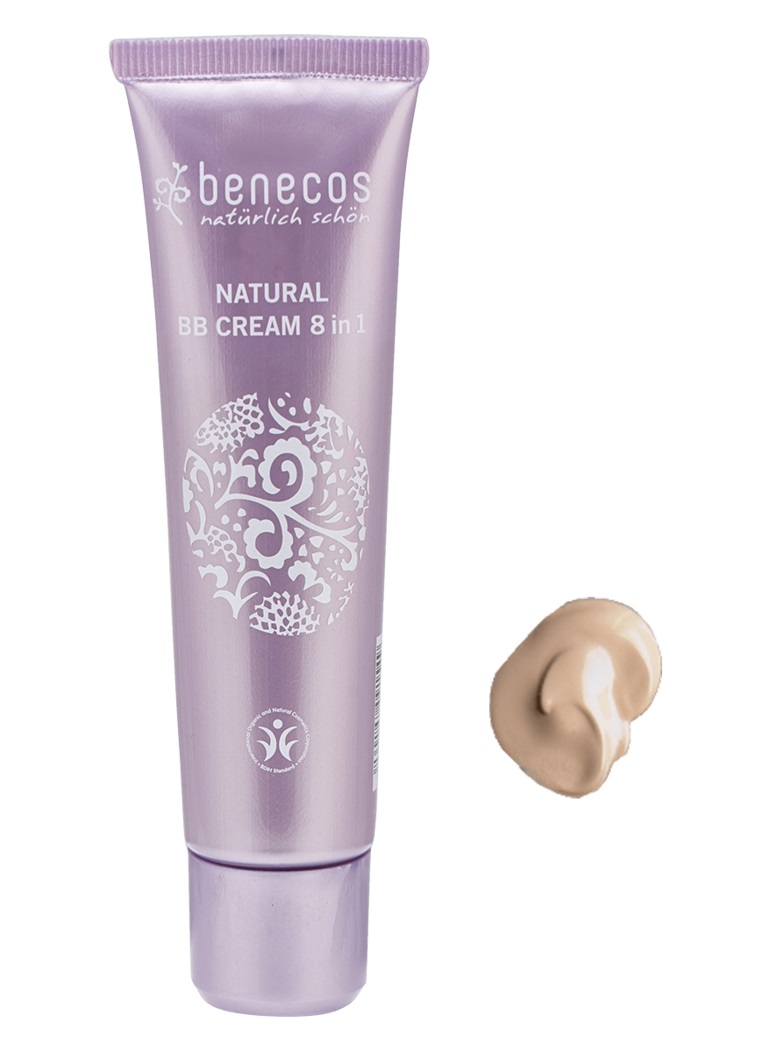 Benecos BB Cream Porcelain 30 ml - Crema BB 8 in 1, Vegan, Copertura Media, per Tutti i Tipi di Pelle