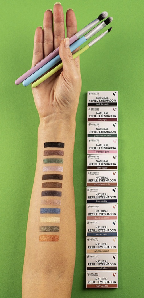 Benecos Refill Ombretto Naturale Ballerina Glam - Lilla Acceso, Vegan, Senza Talco, 1,5 g