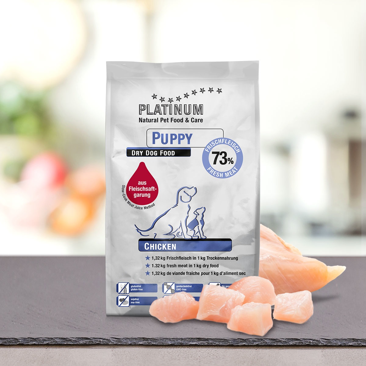 Platinum Puppy Chicken 1,5 kg - Crocchette Grain Free Semiumide per Cuccioli
