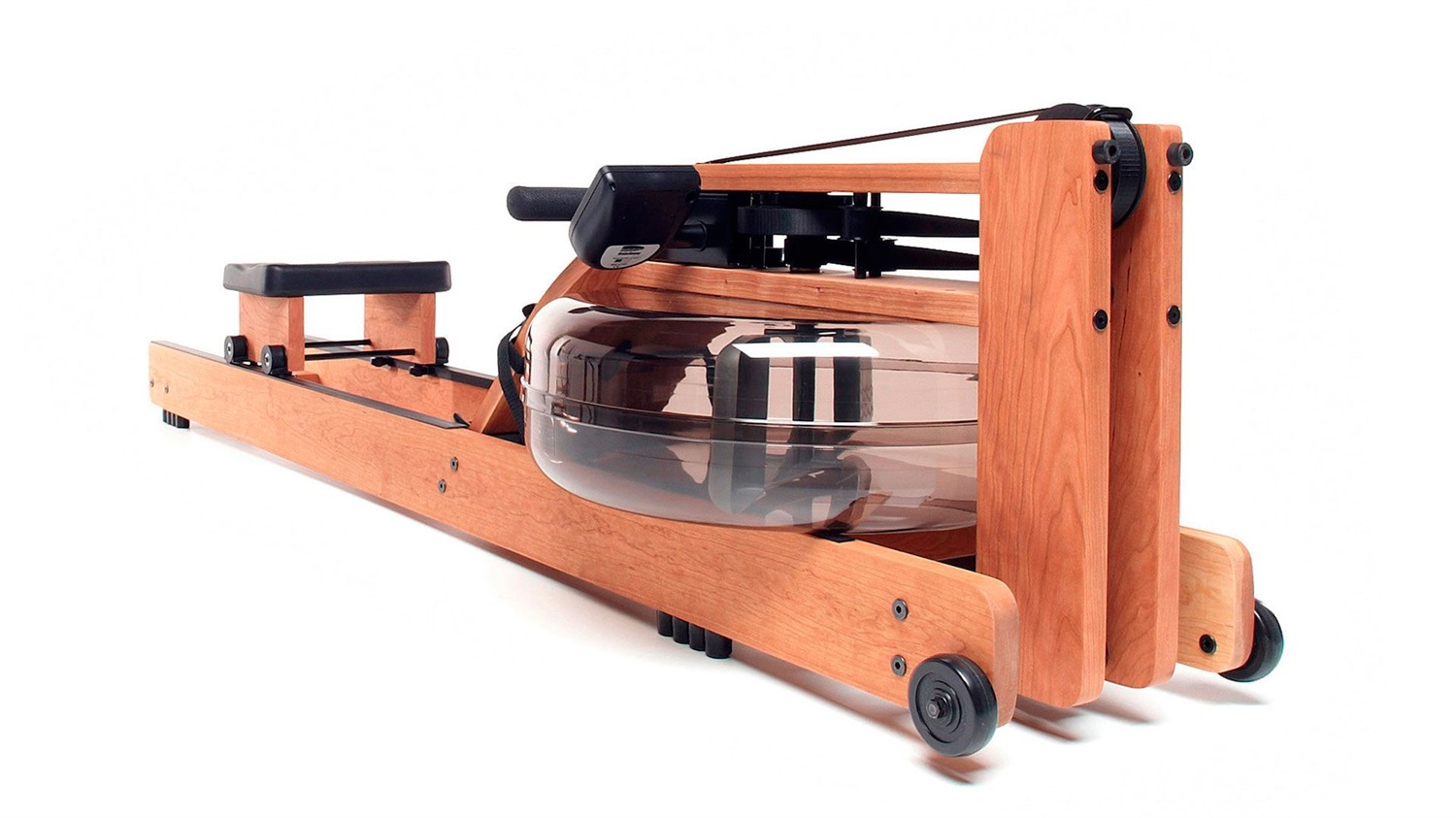 WaterRower S4 Ciliegio - Vogatore ad Acqua in Legno Massello con Monitor S4 e Serbatoio da 18L