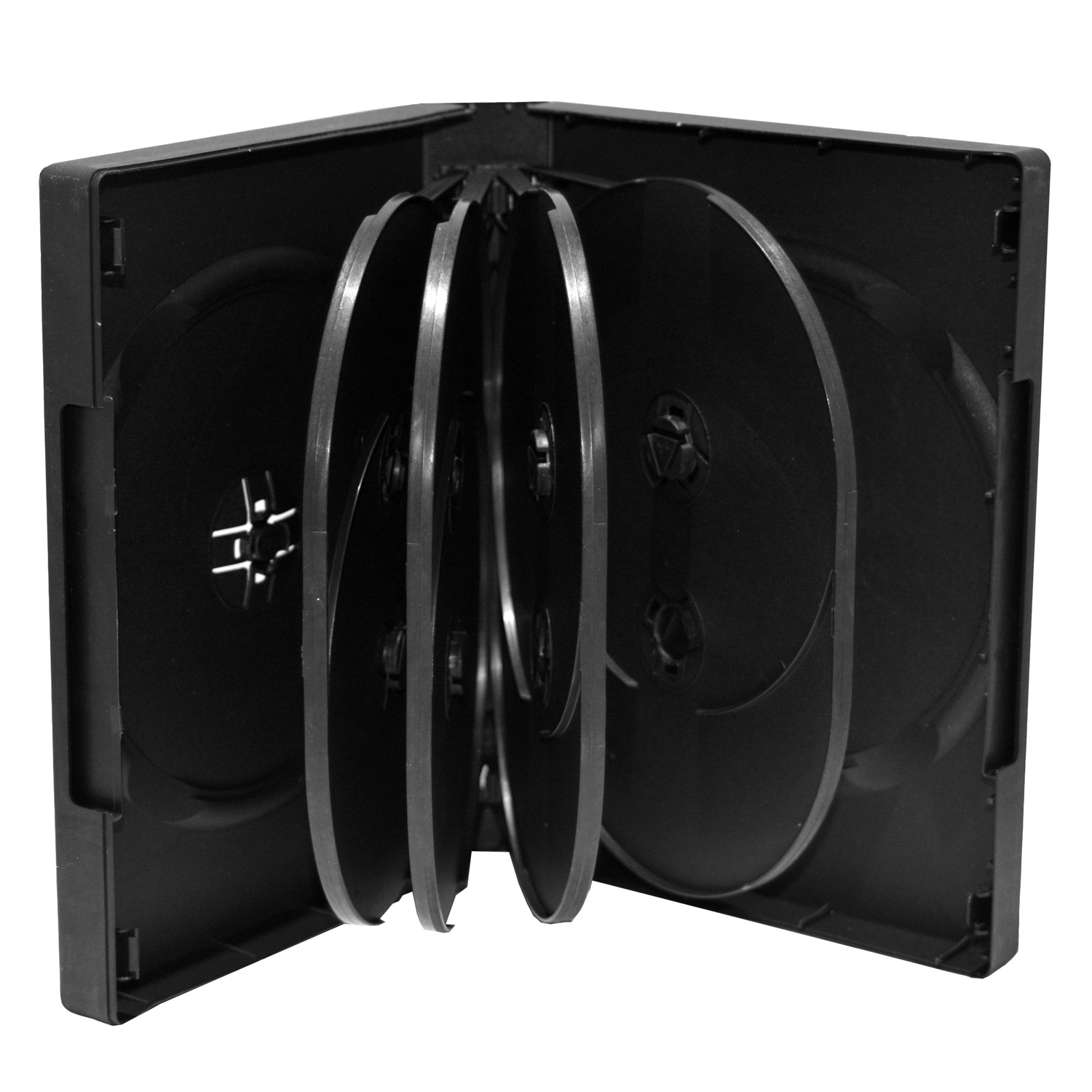 MediaRange BOX35-10 Custodia per CD/DVD 10 posti 33mm Nera - Confezione da 3 pz