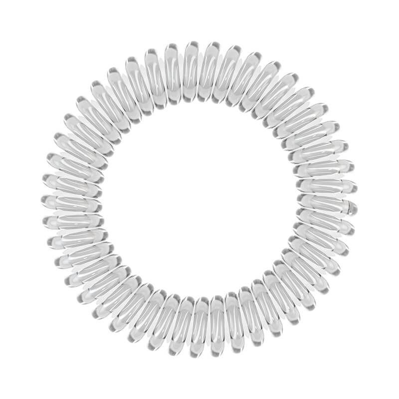 INVISIBOBBLE Slim Crystal Clear - Elastico per capelli a spirale, 3 pz, anallergico e antibatterico