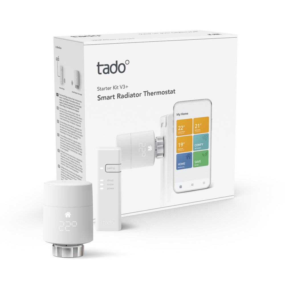 Tado° Testa Termostatica Intelligente V3 con Bridge Internet - Controllo Remoto e Gestione Energetica