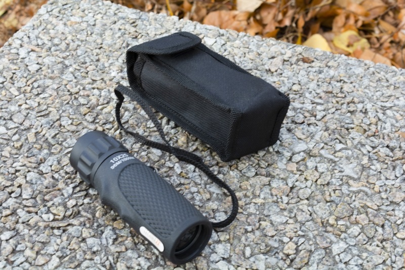 Technaxx TX-176 Monoculare 10x25mm Nero - Ingrandimento 10x, Campo Visivo 96m/1000m, Regolazione Occhi, Accessorio per Escursionismo e Birdwatching