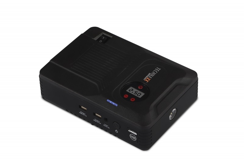Technaxx TX-219 Avviatore Multifunzionale 4in1 con Compressore, Power Bank e Torcia LED - Batteria 14000 mAh