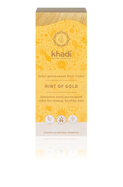 Khadi Biondo Dorato - Tinta Naturale per Capelli 100% Vegetale e Vegano - 100 g