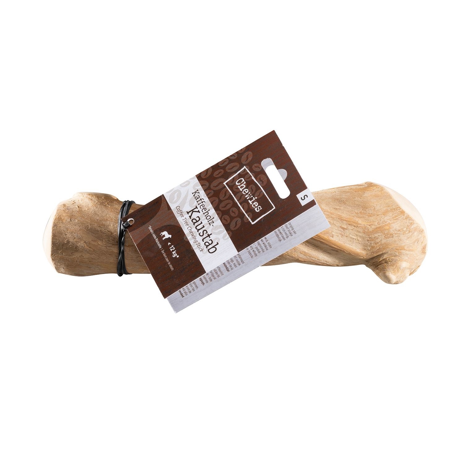 Chewies Bastone da Masticare in Legno di Caffè - S (fino a 10 kg) - Giocattolo Naturale e Durevole per Cani