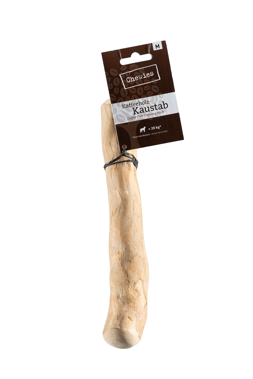 Chewies Bastone da Masticare in Legno di Caffè - 100% Naturale, Durevole, Misura M per Cani fino a 20 kg