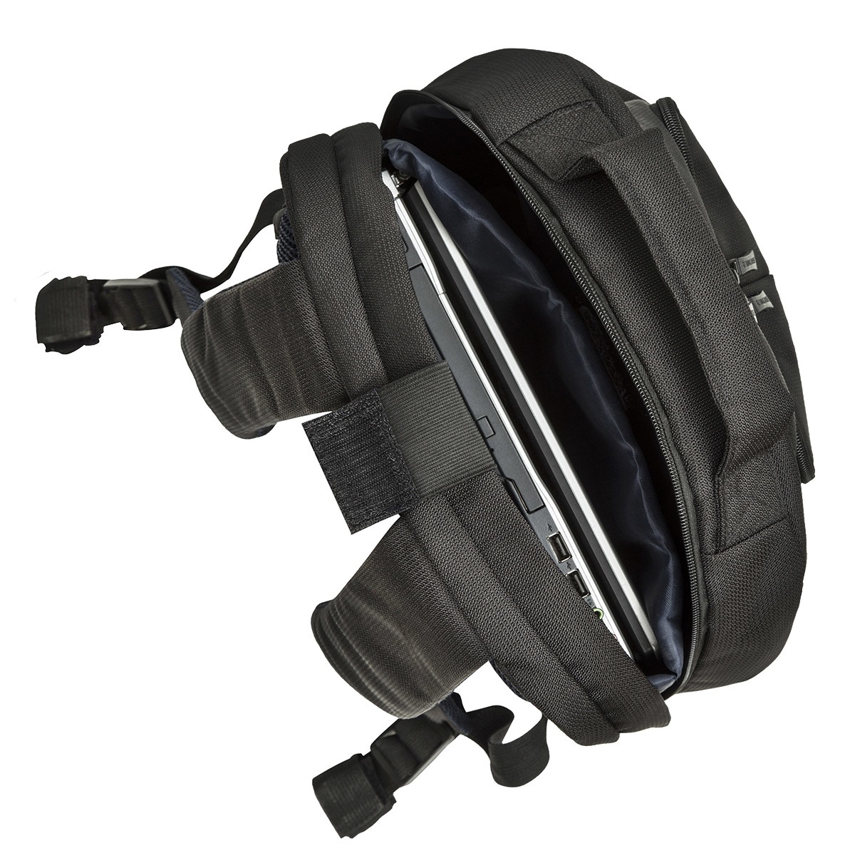 Rivacase 8460 Zaino per Notebook 43,2 cm (17 pollici) Nero - Water Resistant, Tasche Laterali Porta Bottiglie