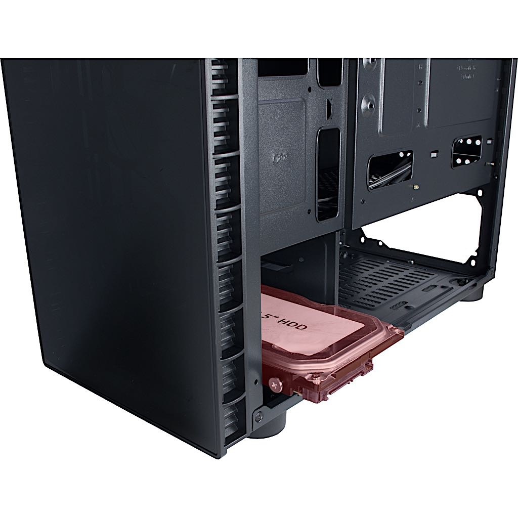 Inter-Tech CXC2 Tower Nero - Case Midi Tower con Vetro Temperato e 3 Ventole da 120mm