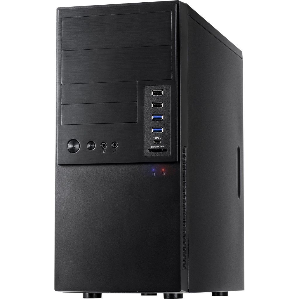 Inter-Tech IT-6865 Micro Tower PC Nero - 14 cm x 34 cm, Supporto Ventole 80,92 mm, Alimentazione Posteriore