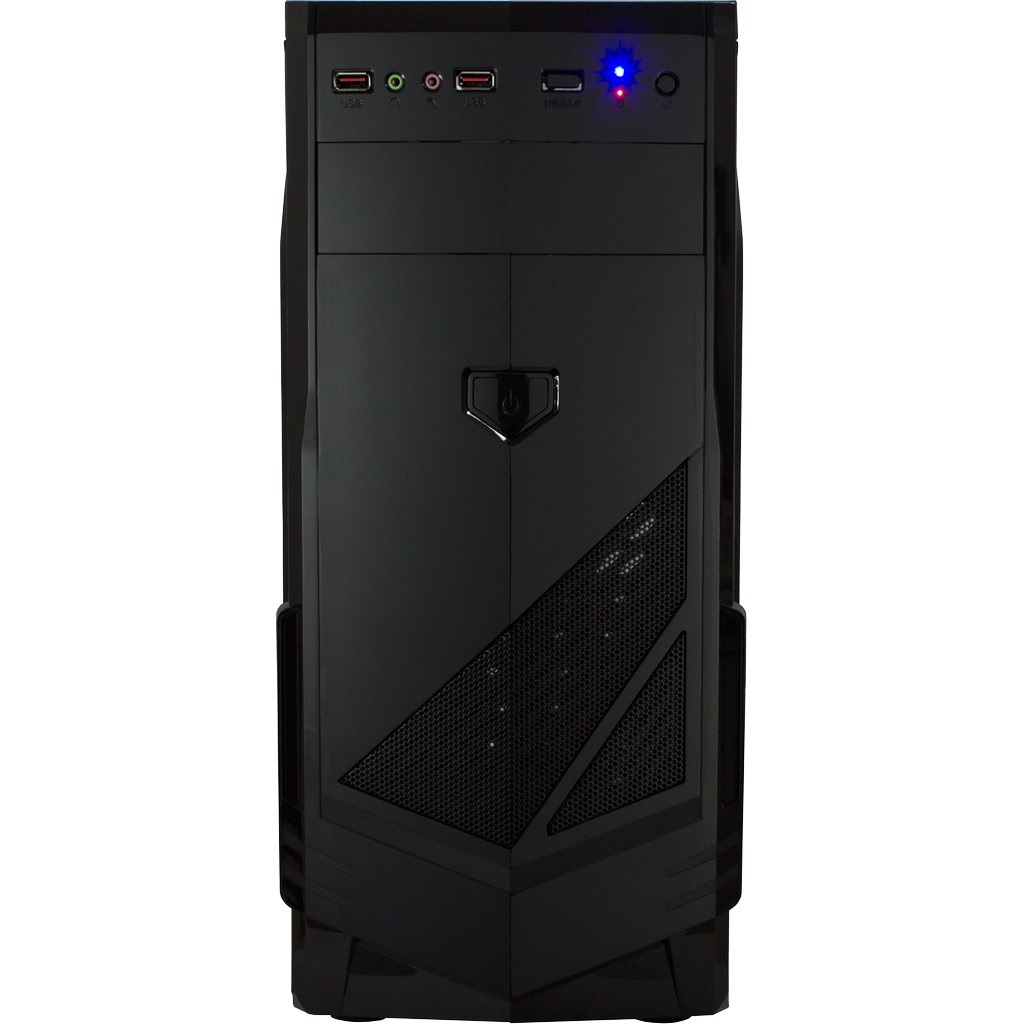 Inter-Tech B-30 Midi Tower Nero - Supporto ATX e Micro-ATX, Ventole 120/140 mm