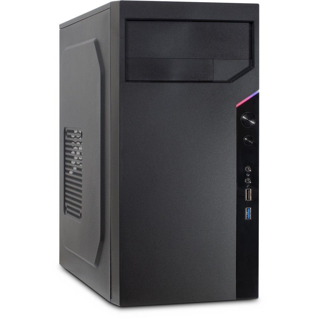 Inter-Tech IT-6505 Retro Micro Tower Nero - Case Mini Tower Micro ATX con supporto per ventole da 120 mm
