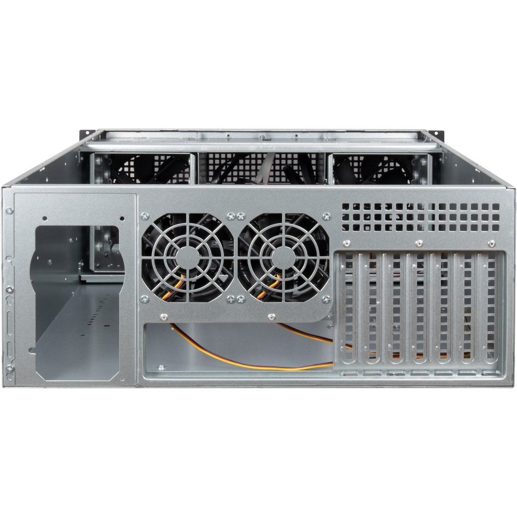 Inter-Tech 4U 40255 Supporto Server in Acciaio Nero e Grigio - Compatibile con ATX, EATX, micro ATX, Mini-ITX, SSI CEB, SSI EEB