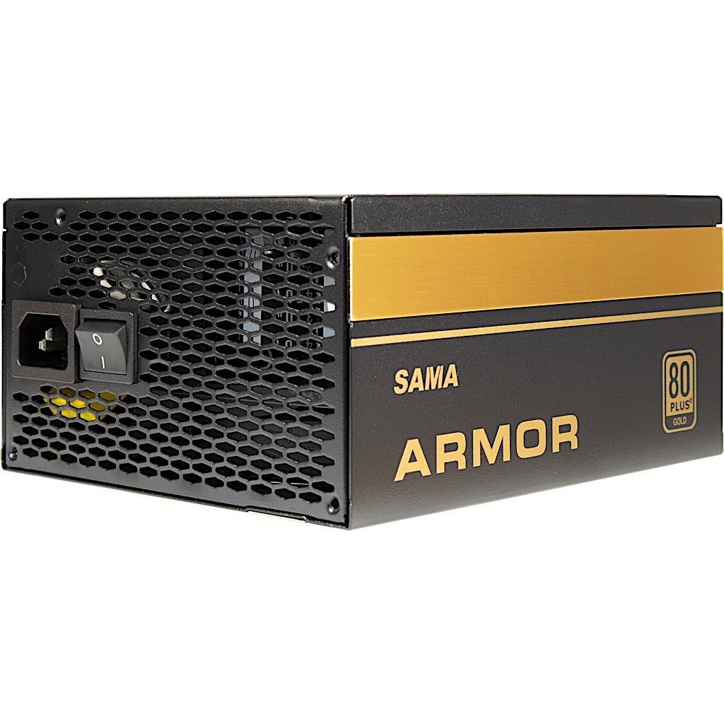 Inter-Tech SAMA FTX-850-B ARMOR Alimentatore per Computer 850W ATX Nero con 20 4 pin, 4x PCIe e Cavo Management