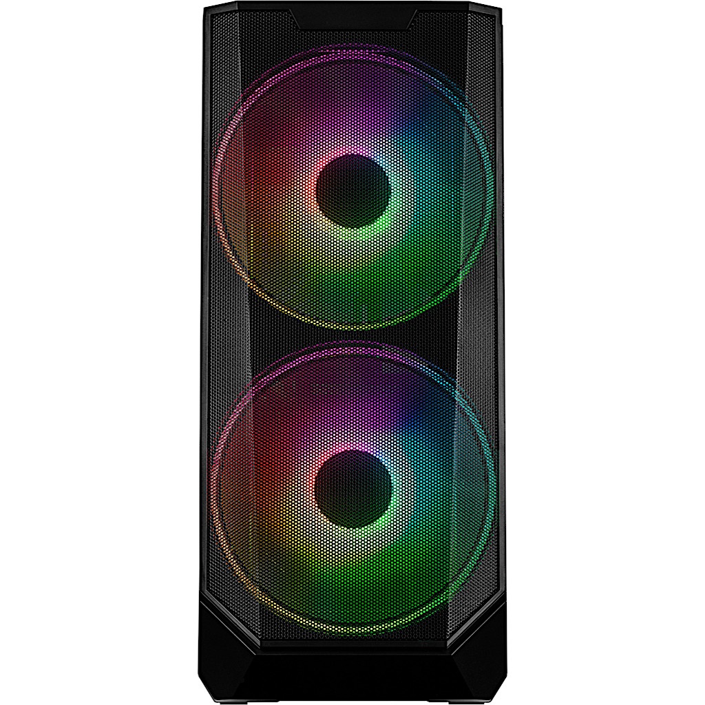 Inter-Tech IT-3503 Airstream Midi-Tower Nero con LED RGB, Fattore di forma eATX/ATX/μATX/Mini-ITX