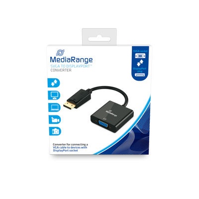 Media Range Convertitore da DisplayPort a SVGA 15 cm - Cavo Adattatore Nero MRCS173