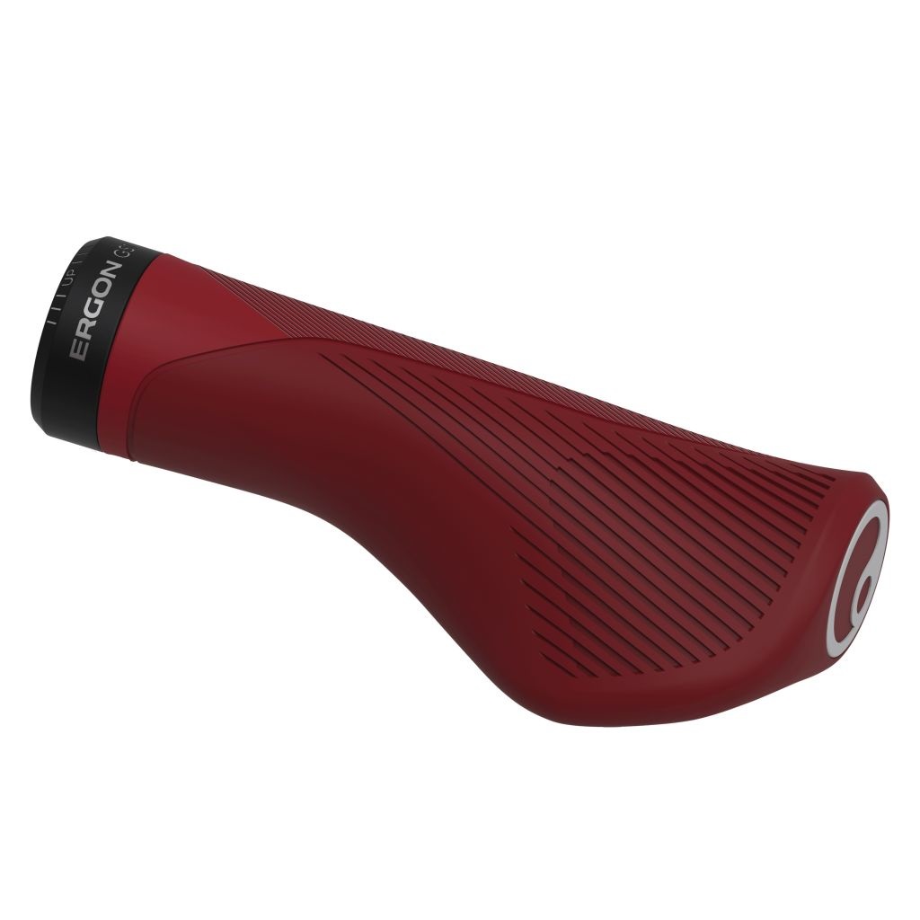 Ergon GS1-L Evo - Maniglia per bicicletta MTB Large Rosso - Ergonomica e Leggera