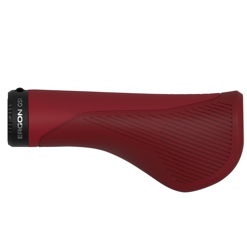 Ergon GS1-L Evo - Maniglia per bicicletta MTB Large Rosso - Ergonomica e Leggera