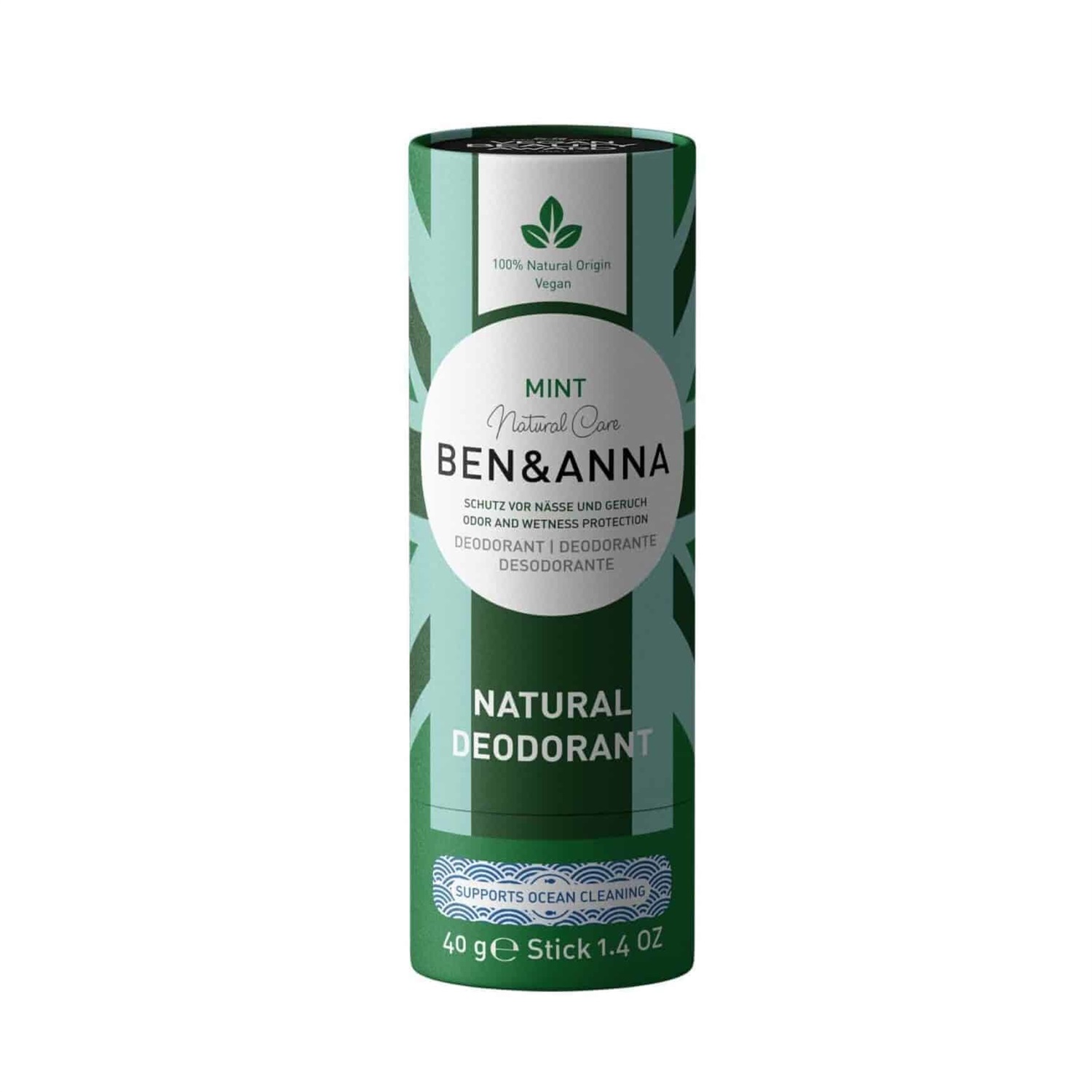 Ben & Anna Mint Unisex Deodorante in stick 40 g 1 pz