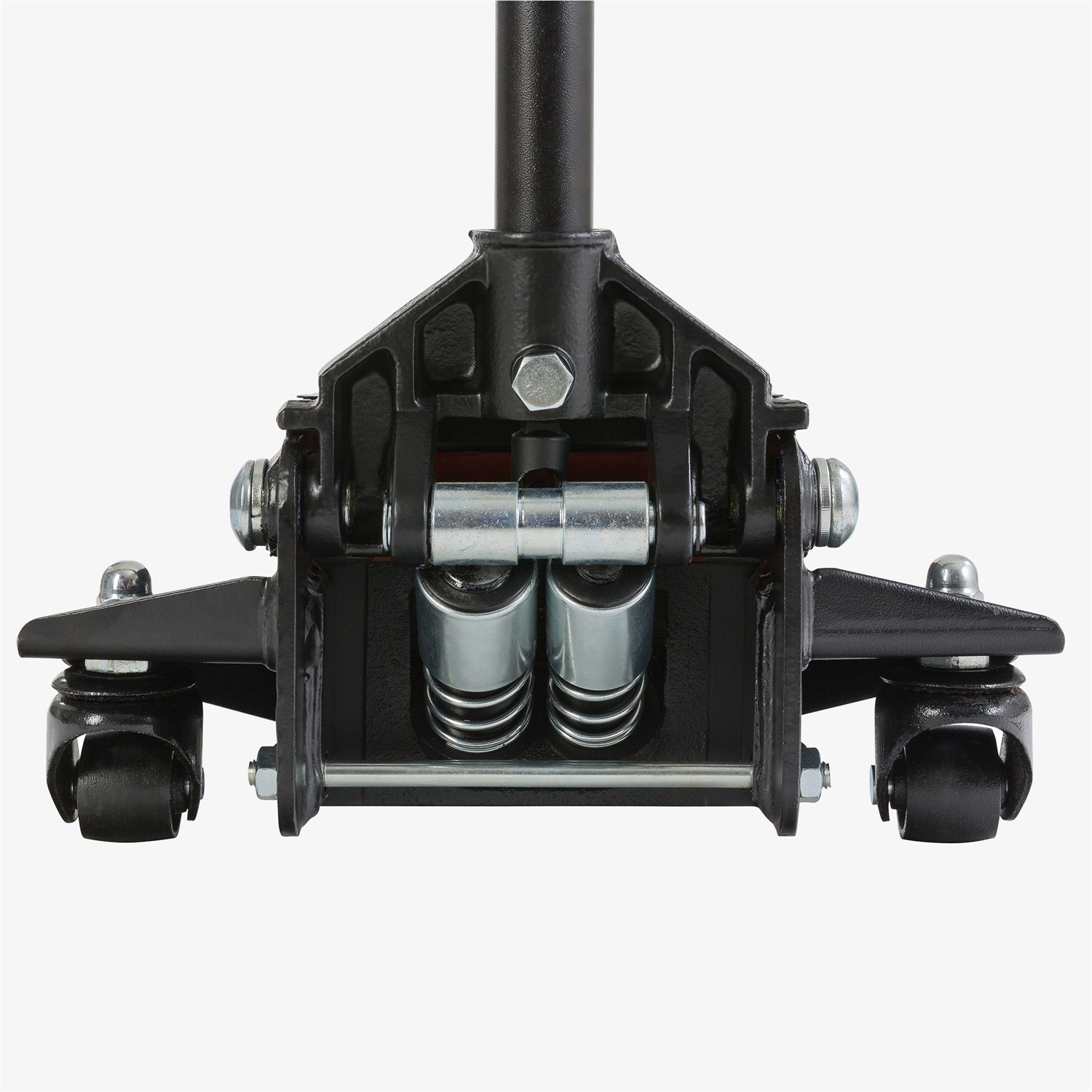 Arebos Cric Idraulico Carrello 3000 kg - Doppio Pistone, Altezza 75-505mm, 3 Supporti