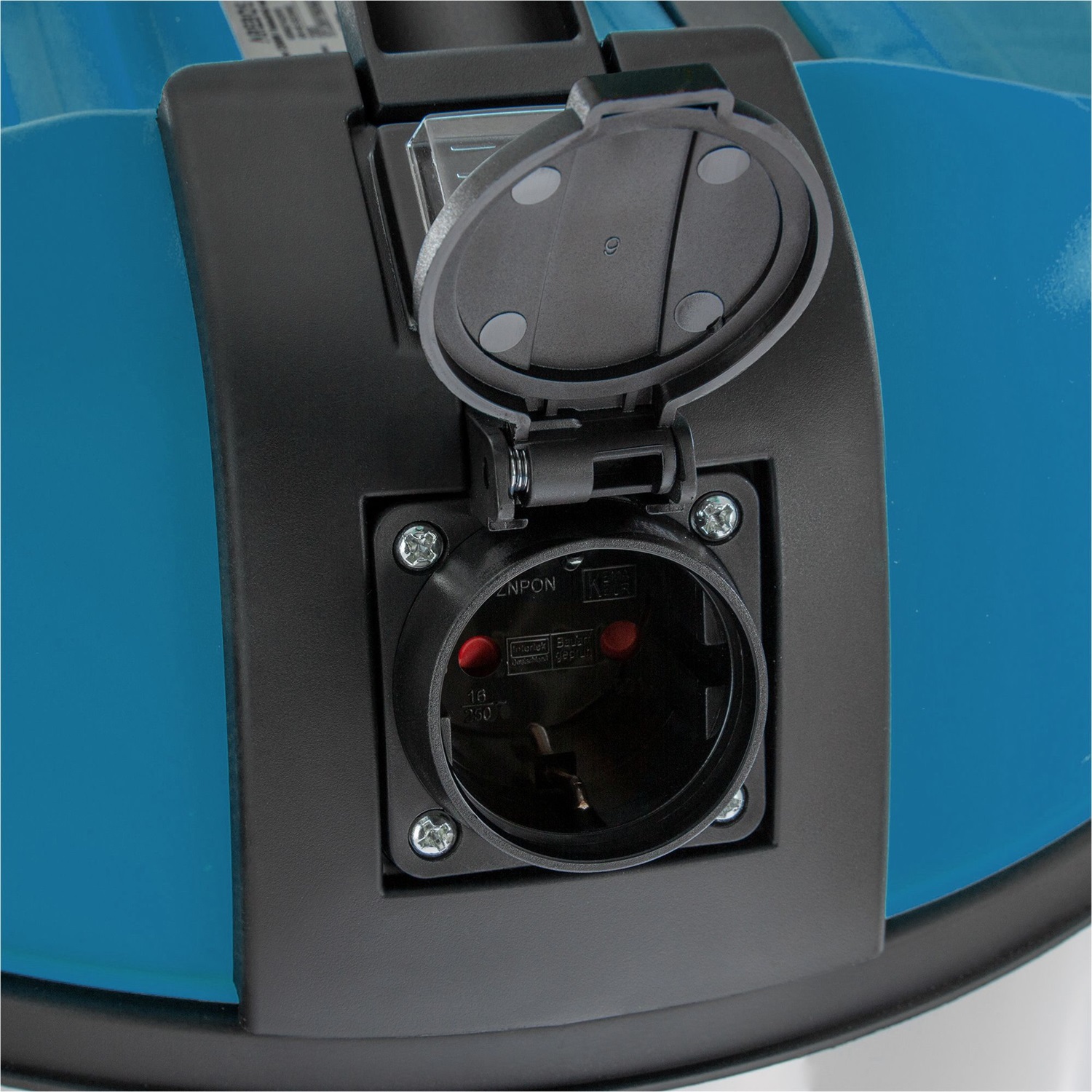 AREBOS Aspirapolvere Industriale 1300 W - Bidone Aspiratutto e Aspiracenere 30 L per Polvere e Liquidi, Pulizia Auto, Blu
