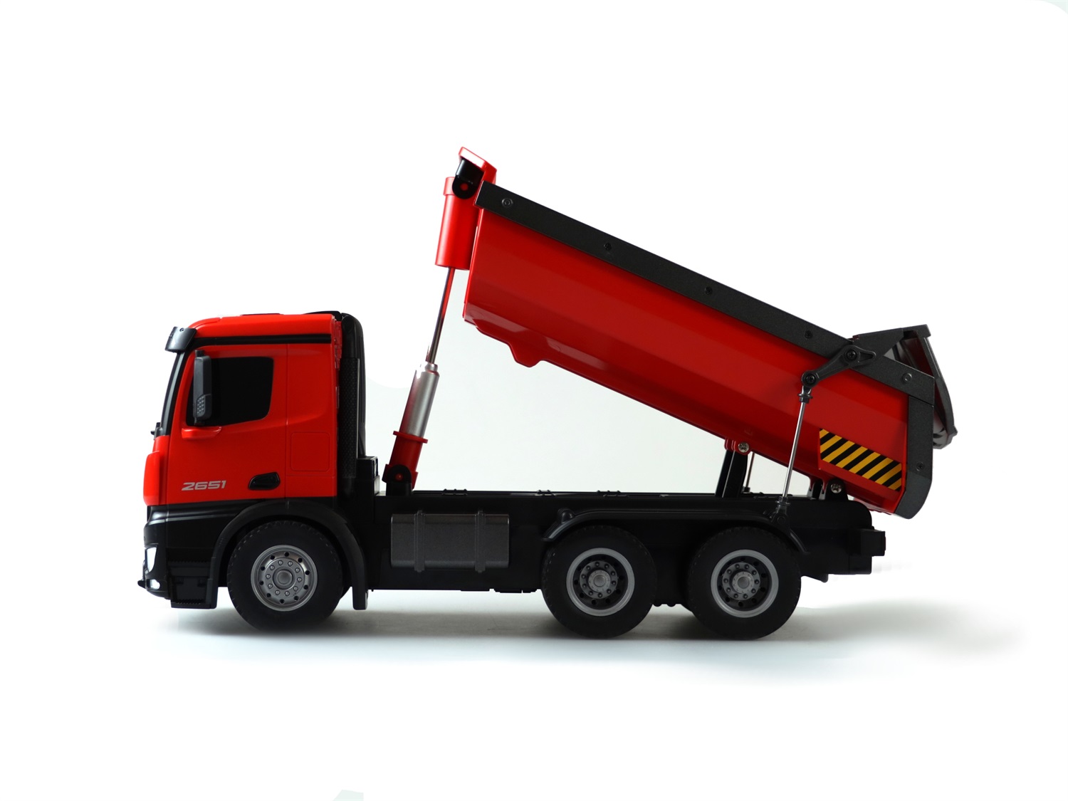 Amewi 22407 Mercedes-Benz Arocs Elettrico Camion RC 1:18 Pronto all'uso (RTR) con Batteria, Caricatore, 10 Canali Controllabili e Funzione Audio