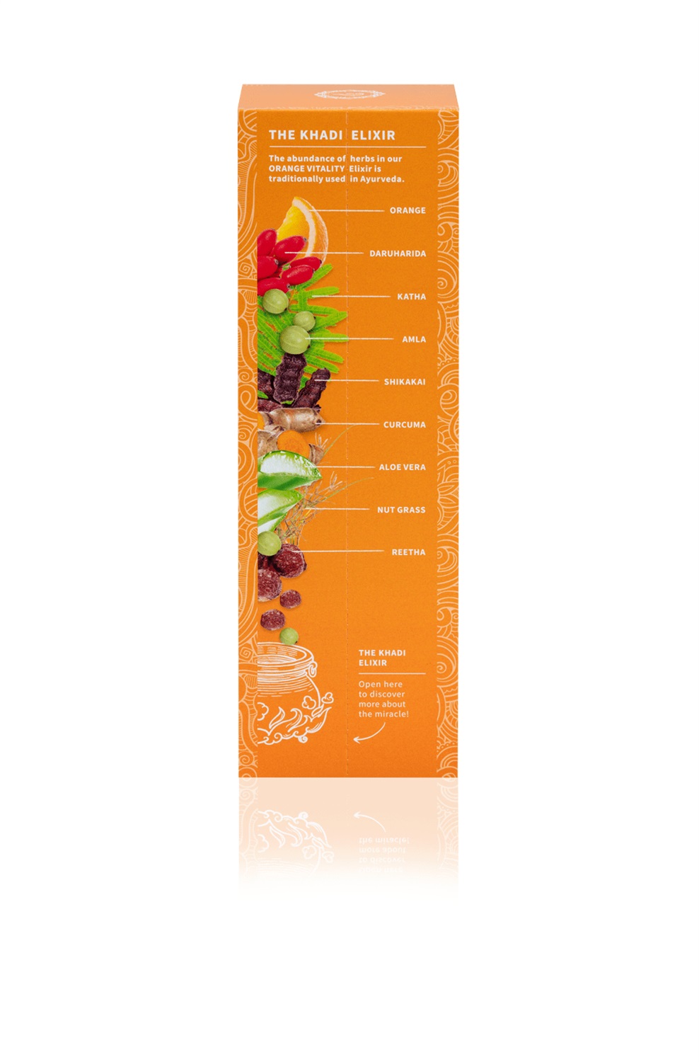 Khadi Orange Vitality Shampoo Elisir Ayurvedico 200 ml - 100% Naturale e Vegano, Senza Siliconi, Deterge e Rivitalizza i Capelli, Dona Elasticità e Volume