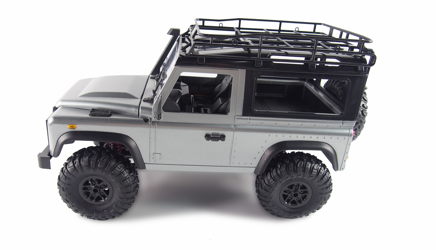 Amewi D90X12 Modellino Radiocomandato (RC) Elettrico 1:12 Crawler 4WD Kit di Montaggio Colore Grigio