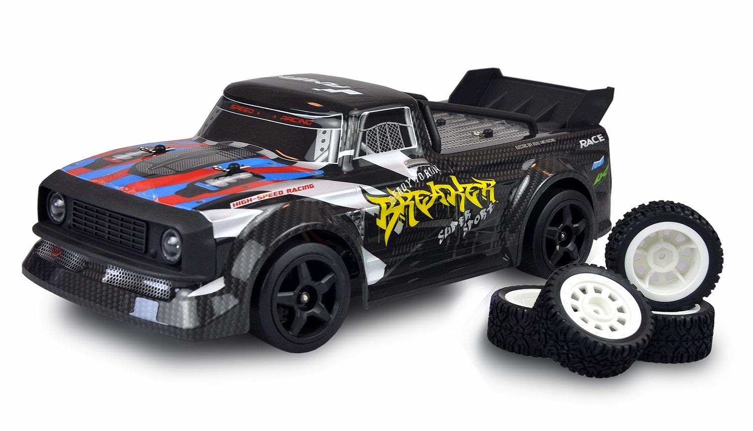 Amewi Breaker Pro Modellino Radiocomandato (RC) Auto Sportiva Elettrica Brushless 1:16 con Sistema Giroscopico Integrato
