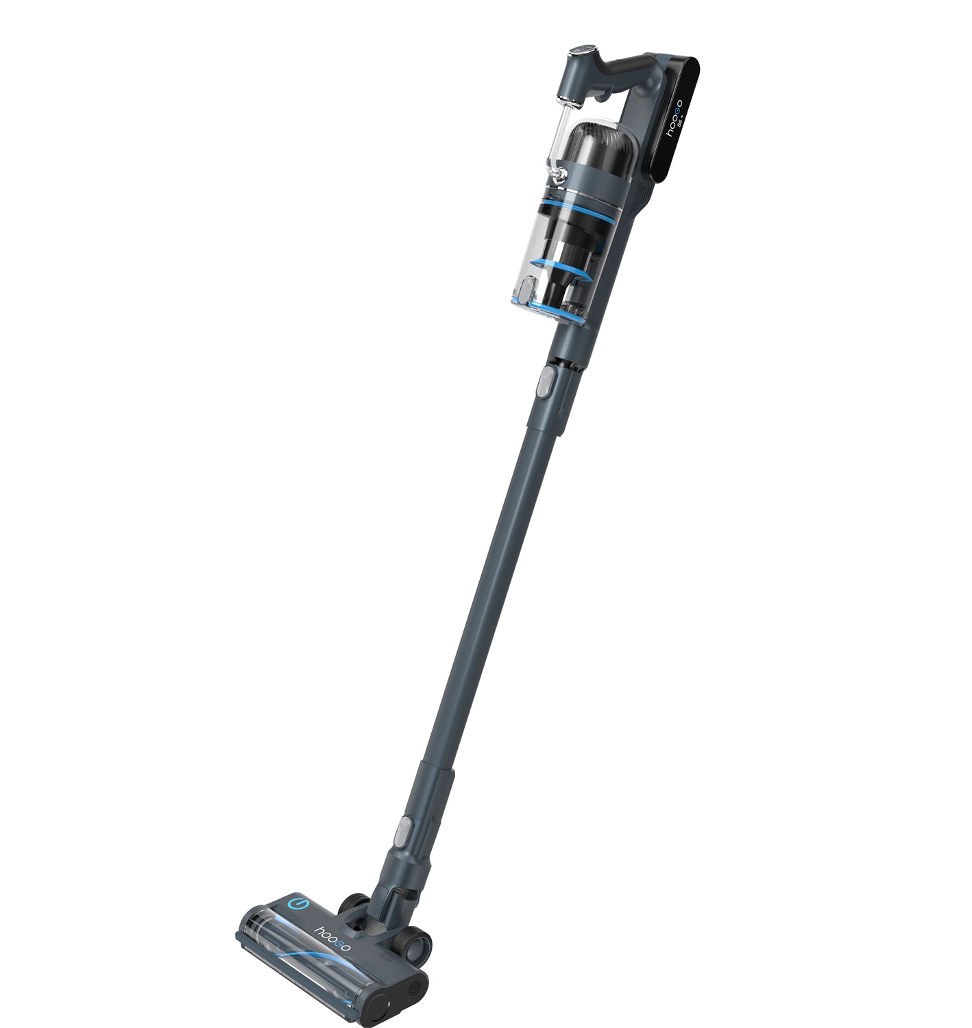 Hoogo Aspirapolvere S6 2 in 1 senza sacchetto e senza fili, autonomia fino a 100 Min, motore digitale 400W, spazzola motorizzata e illuminazione LED