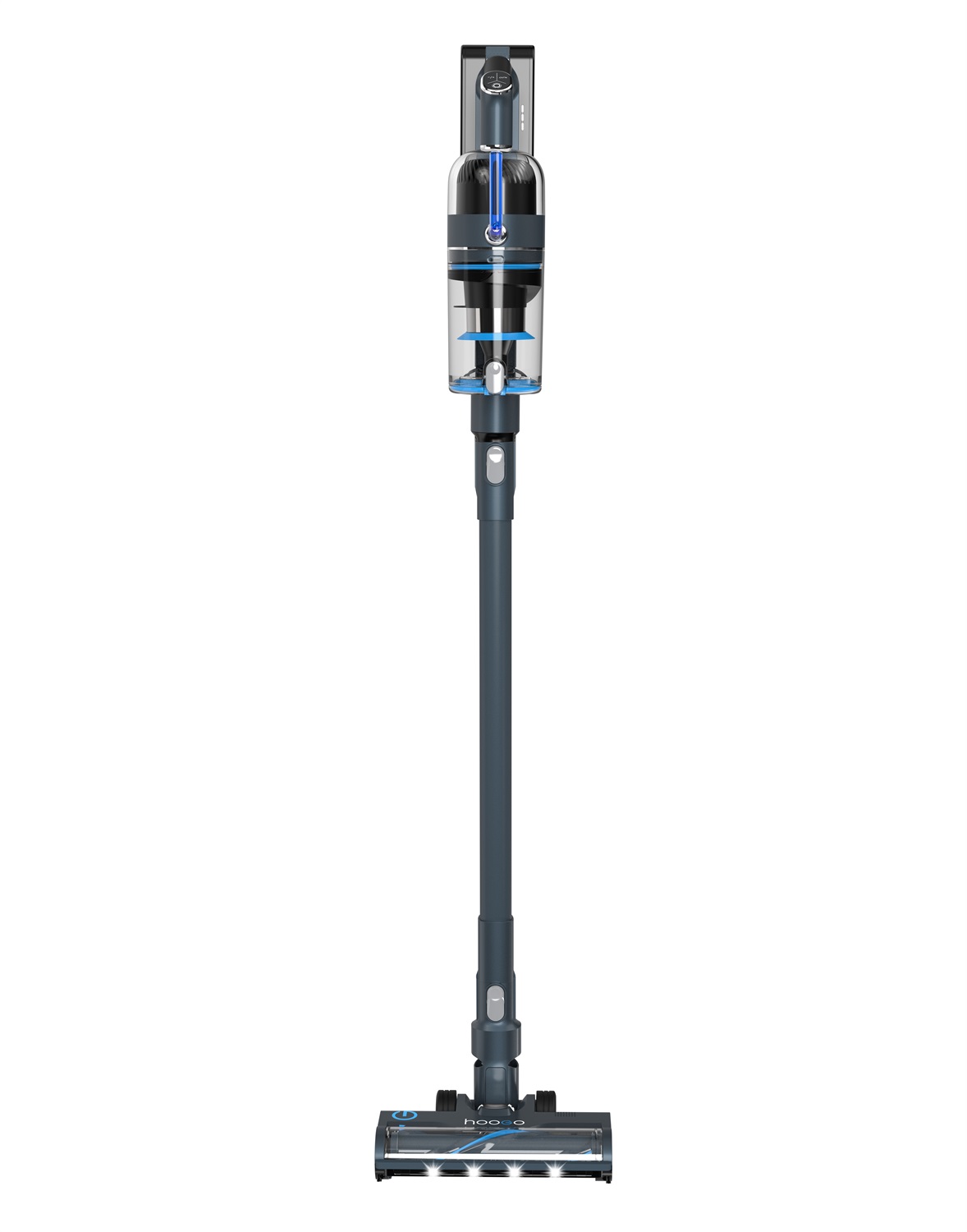 Hoogo Aspirapolvere S6 2 in 1 senza sacchetto e senza fili, autonomia fino a 100 Min, motore digitale 400W, spazzola motorizzata e illuminazione LED