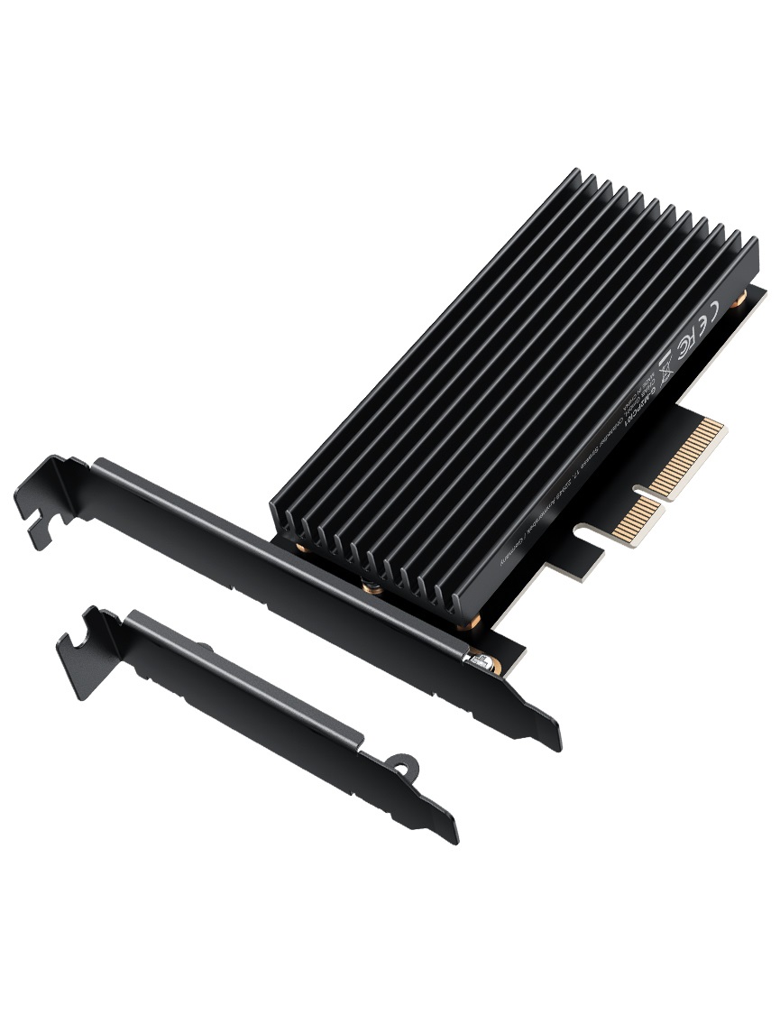 GRAUGEAR G-M2PCI01 - Scheda di espansione PCIe 4.0 per SSD M.2 NVMe con dissipatore di calore