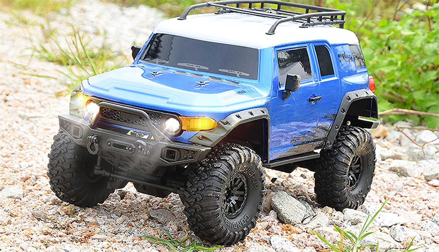 Amewi Dirt Climbing SUV CV 1:10 Modellino Radiocomandato Elettrico 4WD RTR - Blu con Telecomando, Batteria e Caricatore