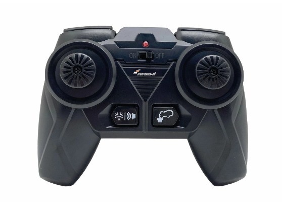 Amewi Feldhäcksler Modellino Radiocomandato (RC) con Motore Elettrico, Luce e Suono, Scala 1:24, Verde/Giallo