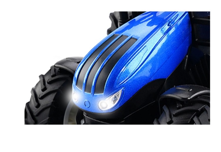 Amewi Tractor RC 1:24 con Andanatore Rotativo, Telecomando, Batteria e Cavo di Ricarica