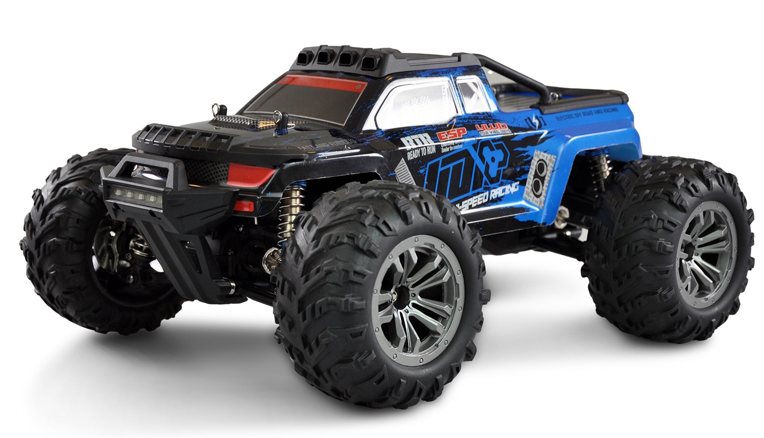 Amewi Daphoenodon Blu Brushed 1:12 Automodello Elettrico Monstertruck 4WD RtR con Batteria e Caricatore